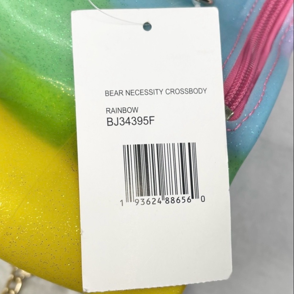 NWT Betsey Johnson Kitsch Bear Necessity Rainbow Gummy Crossbody Polymer Bag - Picture 12 of 16